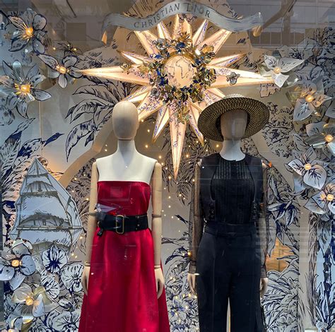 dior window dress display|dior window display designs.